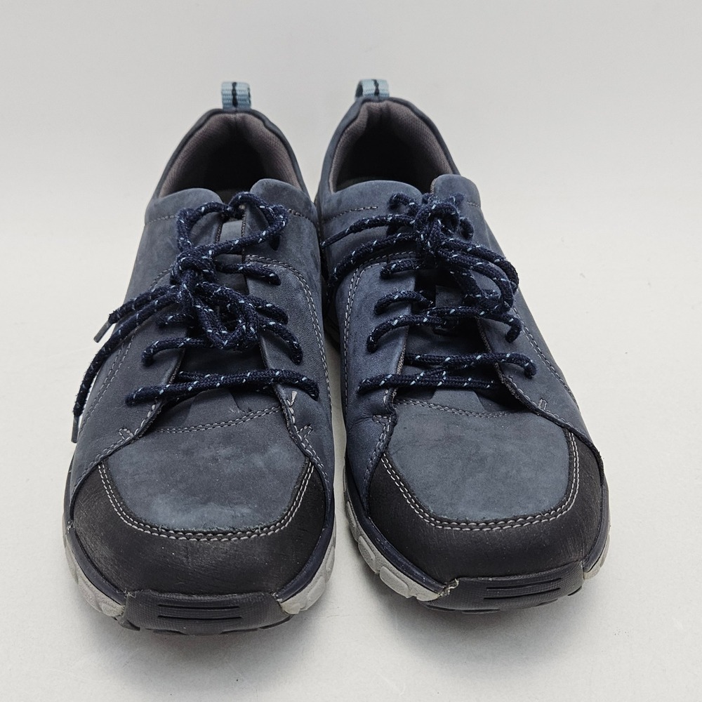 Clarks Wavewalk Womens Navy Blue Waterproof Nubuck Walking Shoe 7.5 261409724050 - Picture 2 of 13